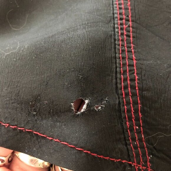 VTG Jean Paul Gaultier Jeans Black With Red Stitching Long Sleeve Snap Shirt - Picture 14 of 16